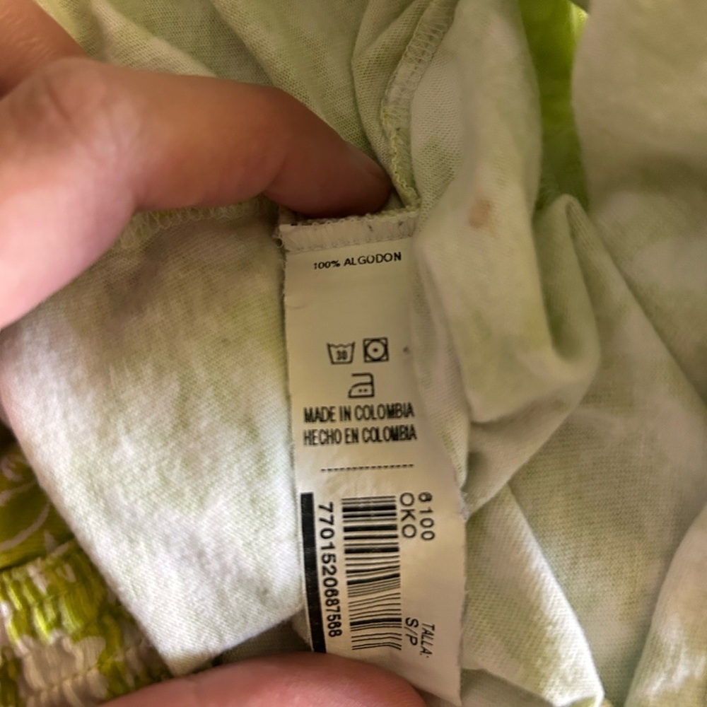 Y2K gef Green and White Floral Lace Tank Top - Picture 4 of 7